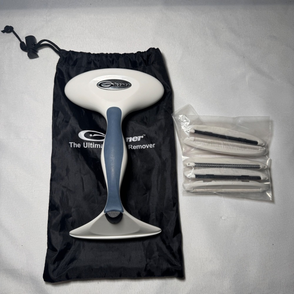 Gleener The Ultimate Fuzz Remover Fabric Shaver Lint Brush with 6 Edges & Pouch